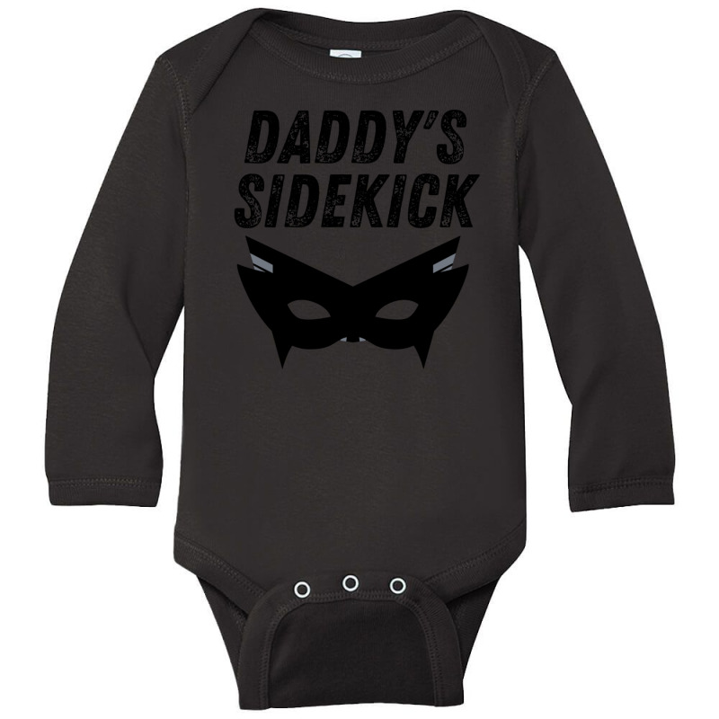 Daddy's Sidekick - Superhero Father's Day Long Sleeve Baby Bodysuit by SusanneRestemayer | Artistshot