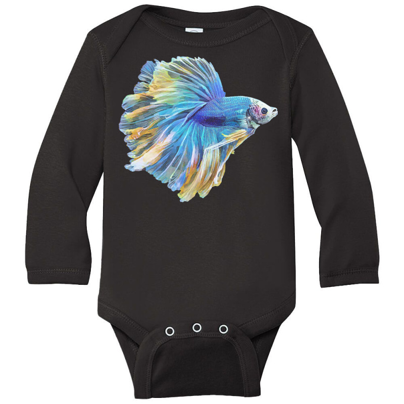 Paradise Betta T  Shirt Paradise Betta Fish T  Shirt Long Sleeve Baby Bodysuit by rubenprohaska567 | Artistshot