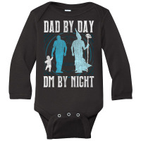 Trending Tabletop Gaming Dad Rpg Role Playing Dm Long Sleeve Baby Bodysuit | Artistshot