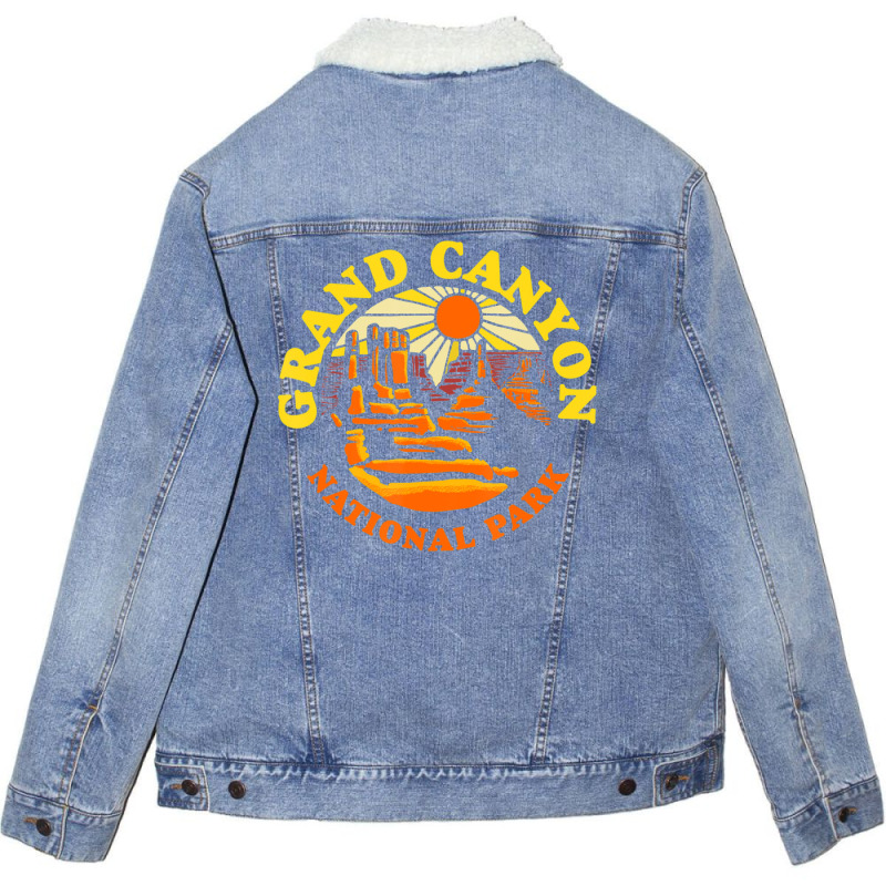 Limited Edition Grand Canyon National Park Arizona Vintage 80s Hiking Unisex Sherpa-Lined Denim Jacket by haodinhvan1 | Artistshot