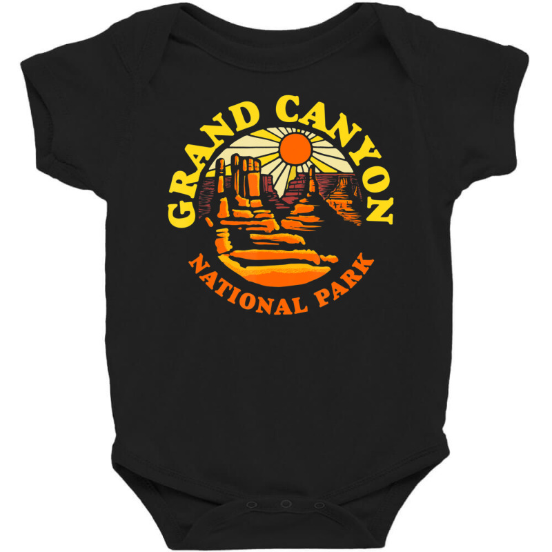 Limited Edition Grand Canyon National Park Arizona Vintage 80s Hiking Baby Bodysuit by haodinhvan1 | Artistshot