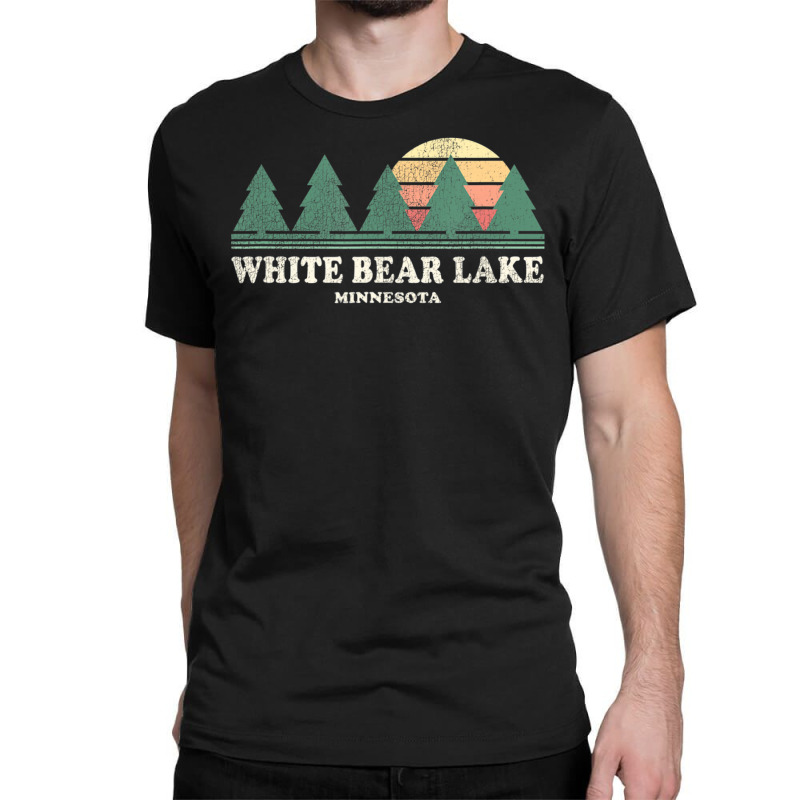 Hot Trend White Bear Lake Mn Vintage Throwback Retro 70s Classic T-shirt by michaelyounger19 | Artistshot