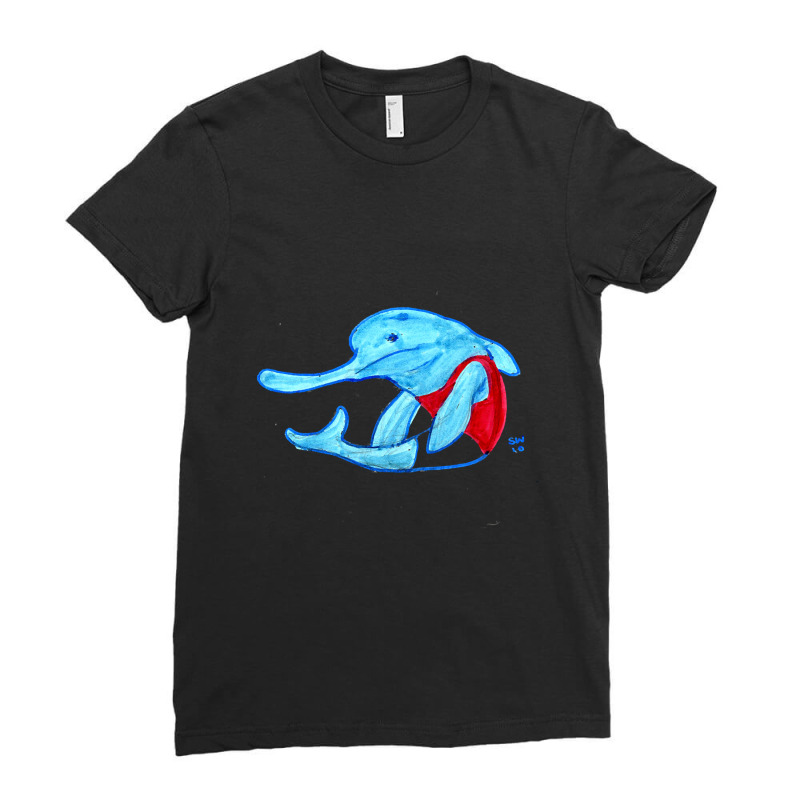 Hot Trend Long Nose Dolphin Ladies Fitted T-shirt | Artistshot