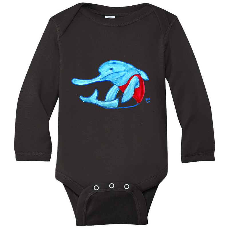 Hot Trend Long Nose Dolphin Long Sleeve Baby Bodysuit | Artistshot