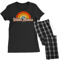 Hot Trend Wilton Manors Florida Fl Vintage Rainbow Retro 70s Women's Pajamas Set | Artistshot