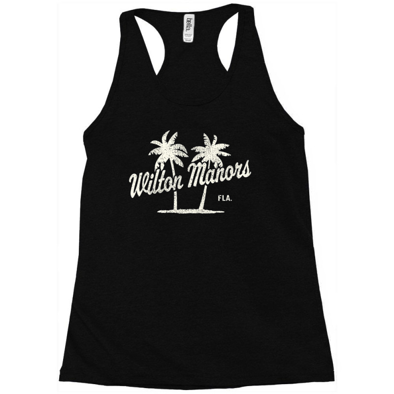 Trending Wilton Manors Florida Vintage 70s Palm Trees Racerback Tank by michaelyounger19 | Artistshot