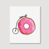 Trending Penny Farthing Donut Portrait Canvas Print | Artistshot