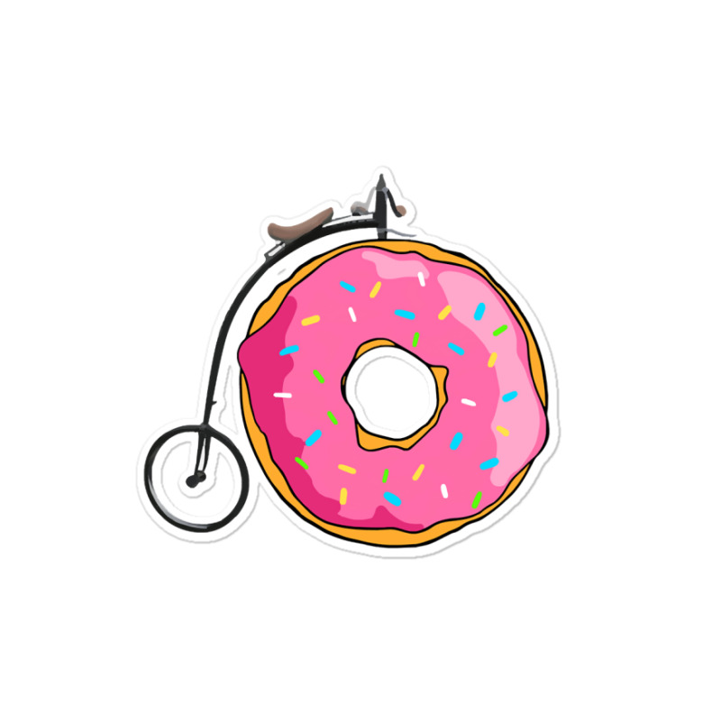 Trending Penny Farthing Donut Sticker | Artistshot