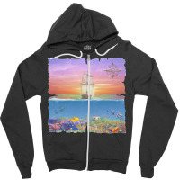 Sailing Ship T  Shirt Sunset Sail T  Shirt Zipper Hoodie | Artistshot