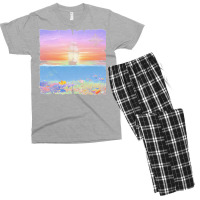 Sailing Ship T  Shirt Sunset Sail T  Shirt Men's T-shirt Pajama Set | Artistshot