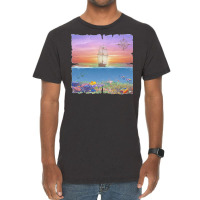 Sailing Ship T  Shirt Sunset Sail T  Shirt Vintage T-shirt | Artistshot