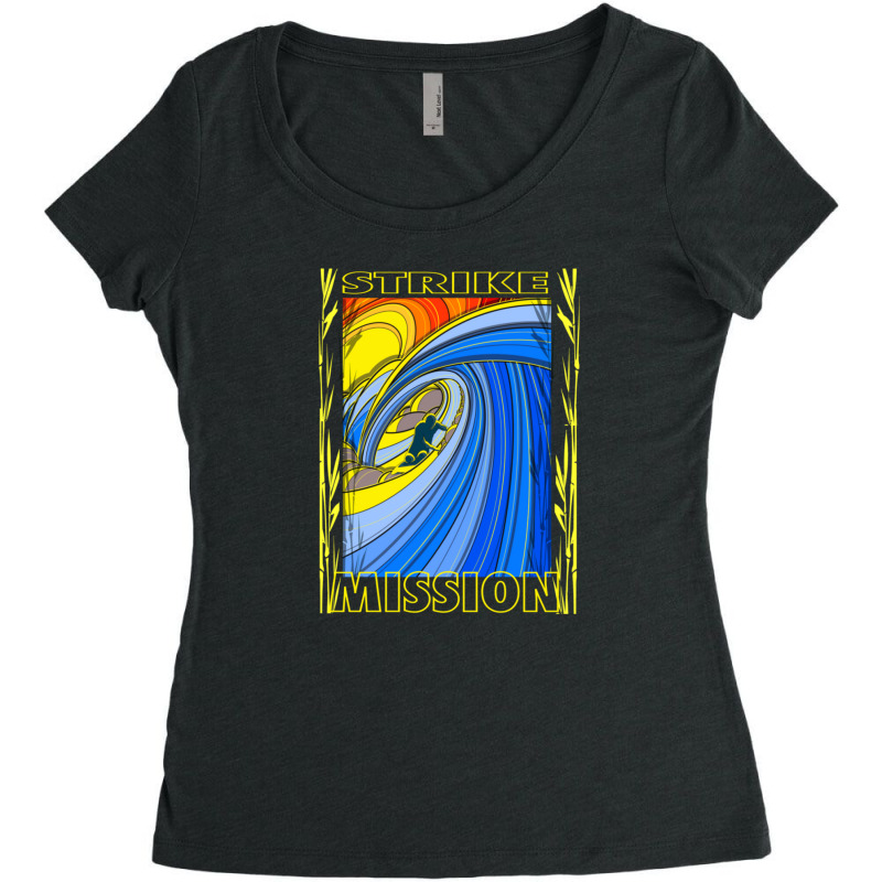 Kneelo Strike Mission Women's Triblend Scoop T-shirt by AllenSCrowley | Artistshot