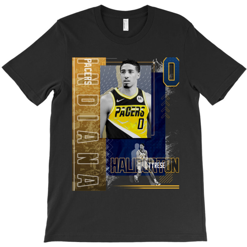 Tyrese Haliburton Basketball Paper Poster Pacers 2 T-shirt | Artistshot