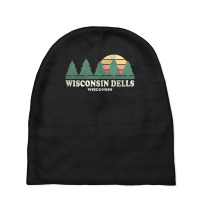 Trending Wisconsin Dells Wi Vintage Throwback Retro 70s Baby Beanies | Artistshot