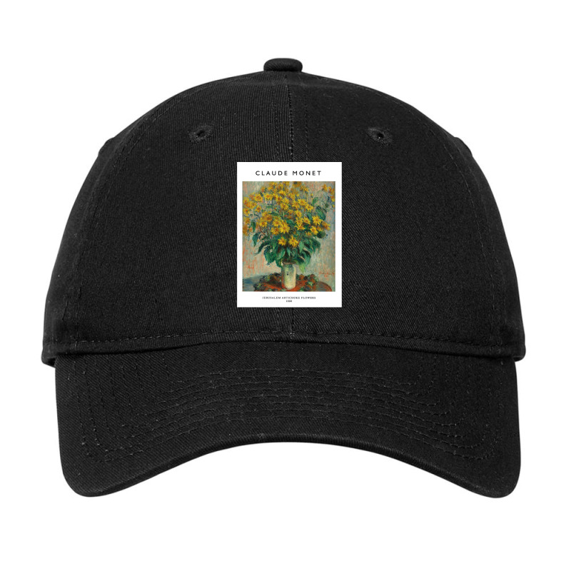 Claude Monet - Yellow Artichoke Flowers Adjustable Cap by JessicaProffitt | Artistshot