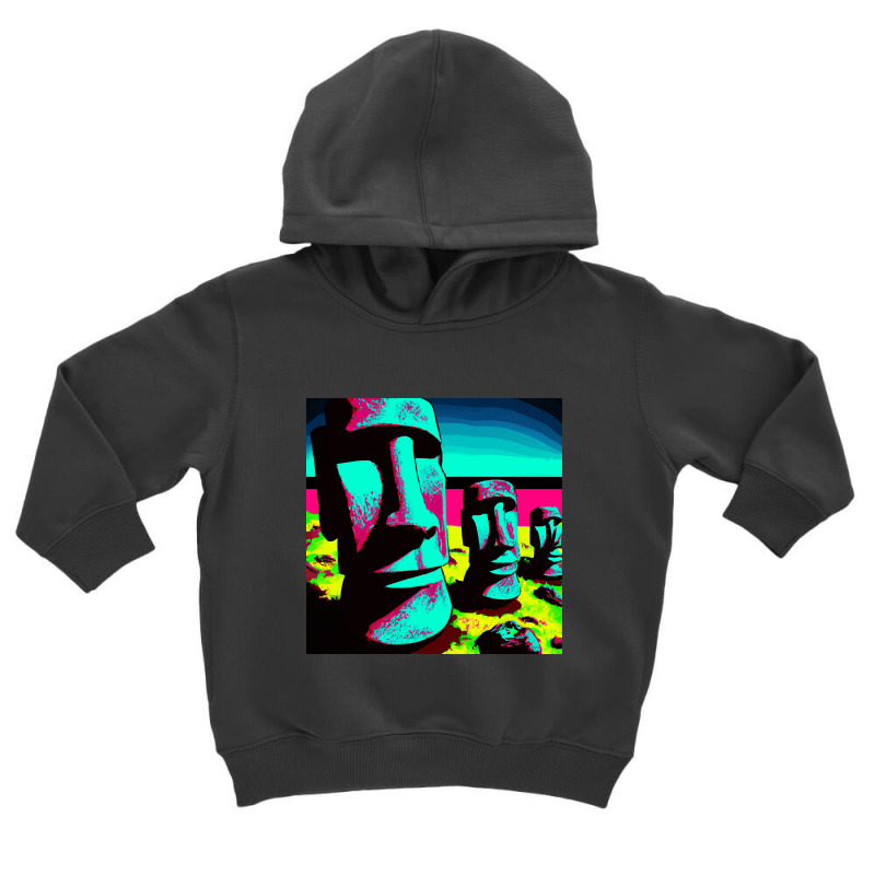 Hot Trend Pop Art Easter Island Toddler Hoodie by laurynvanhoose | Artistshot