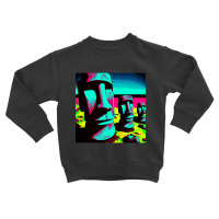 Hot Trend Pop Art Easter Island Toddler Sweatshirt | Artistshot