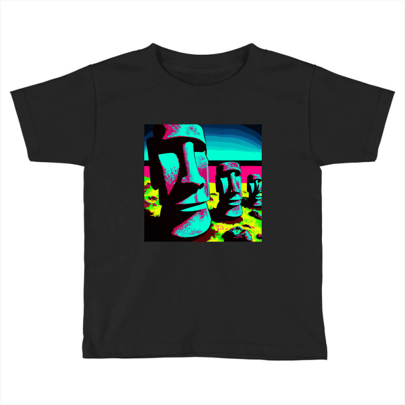 Hot Trend Pop Art Easter Island Toddler T-shirt by laurynvanhoose | Artistshot