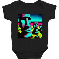 Hot Trend Pop Art Easter Island Baby Bodysuit | Artistshot