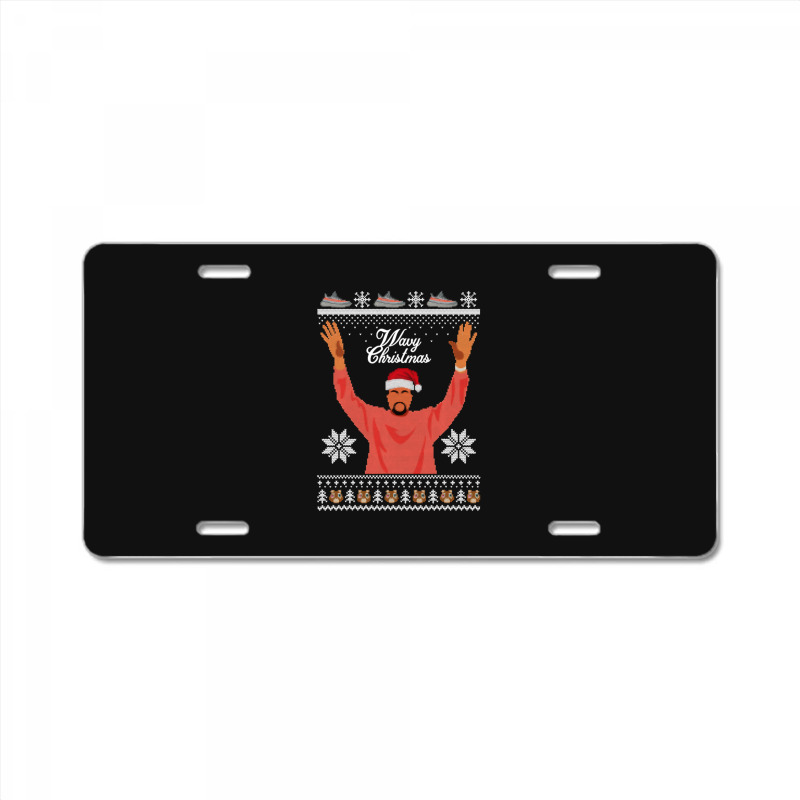 Hiphop Bear Ugly Xmaser Merry Chrismas License Plate | Artistshot