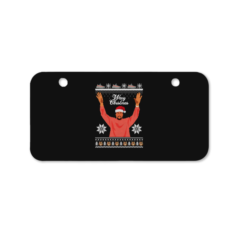 Hiphop Bear Ugly Xmaser Merry Chrismas Bicycle License Plate | Artistshot