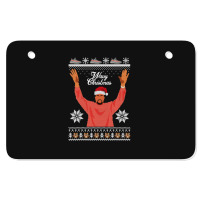 Hiphop Bear Ugly Xmaser Merry Chrismas Atv License Plate | Artistshot