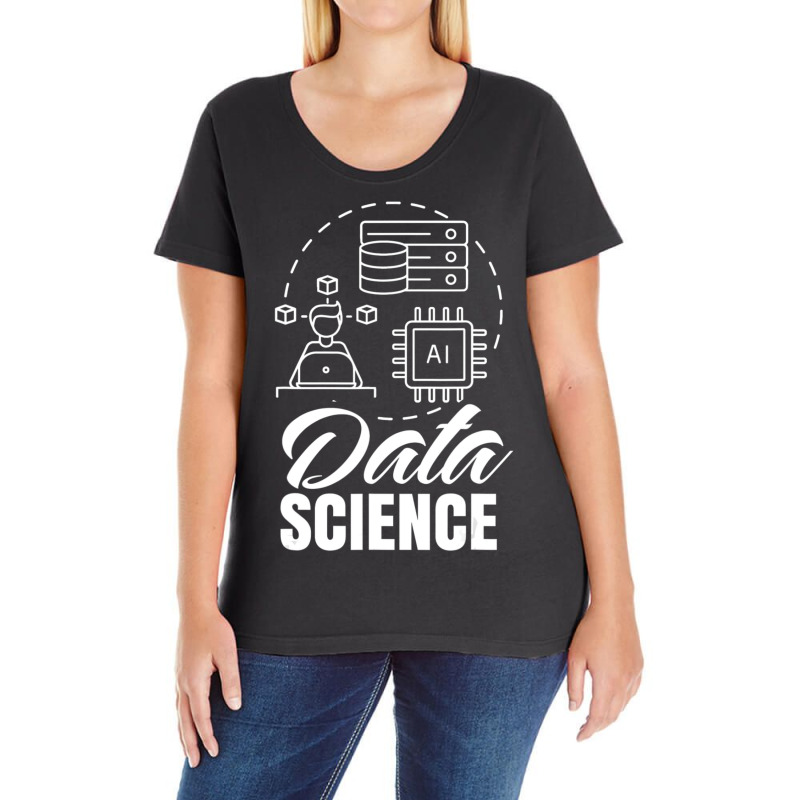 Trending Data Science Analytics Scientist Analyst Ladies Curvy T-Shirt by bummercaught | Artistshot