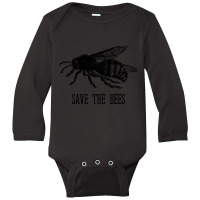 Limited Edition Save The Bees (vintage Bee Illustration) (2) Long Sleeve Baby Bodysuit | Artistshot