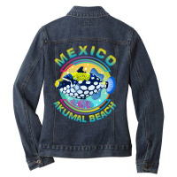 Limited Edition Mexico Akumal Beach (riviera Maya), Clown Triggerfish Ladies Denim Jacket | Artistshot