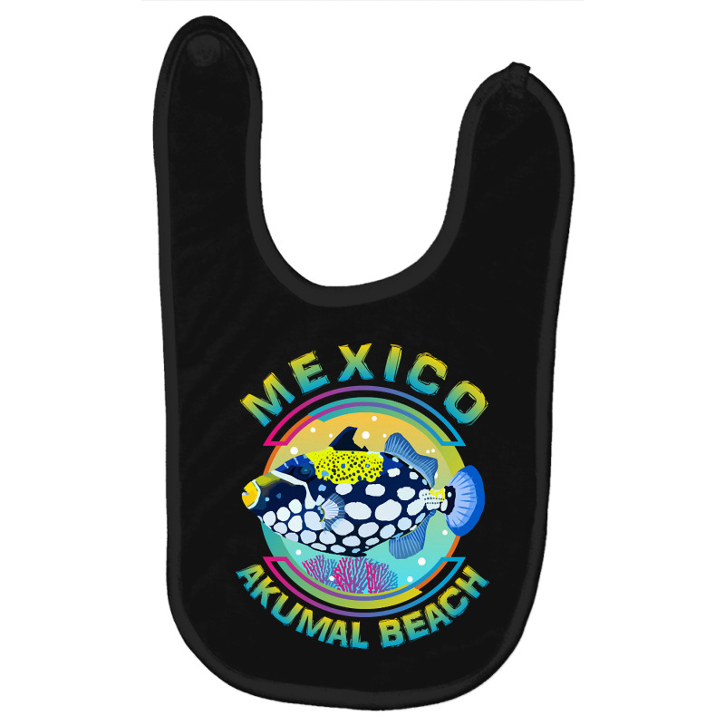 Limited Edition Mexico Akumal Beach (riviera Maya), Clown Triggerfish Baby Bibs by Pannell Quintero | Artistshot