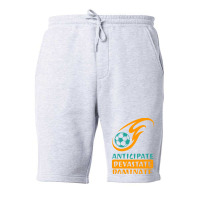 Anticipate Devastate Dominate  Foot Ball Fleece Short | Artistshot