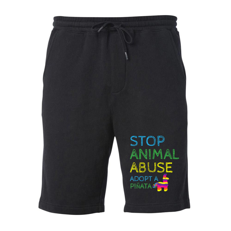 Limited Edition Animal Activis Stop Abuse Adopt A Pinata Fleece Short | Artistshot