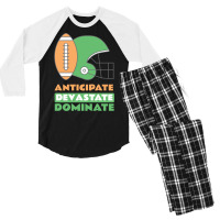 Anticipate Devastate Dominate  Rug Men's 3/4 Sleeve Pajama Set | Artistshot