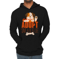 Hot Trend Animal Adoption Shelter Volunteer Rescued Dog Adopt A Dog Lightweight Hoodie | Artistshot