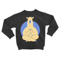 Llama Meditating T  Shirt Llama Meditating A Llama In A Yoga Pose Yoga Toddler Sweatshirt | Artistshot