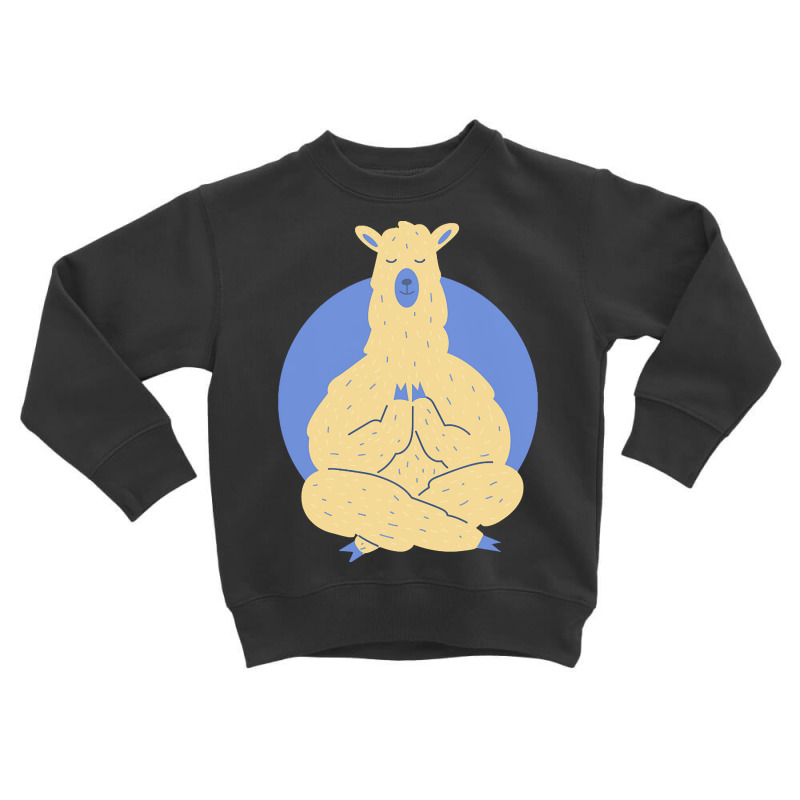 Llama Meditating T  Shirt Llama Meditating A Llama In A Yoga Pose Yoga Toddler Sweatshirt by nstanton@gmail.com | Artistshot