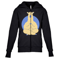 Llama Meditating T  Shirt Llama Meditating A Llama In A Yoga Pose Yoga Youth Zipper Hoodie | Artistshot