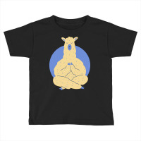 Llama Meditating T  Shirt Llama Meditating A Llama In A Yoga Pose Yoga Toddler T-shirt | Artistshot