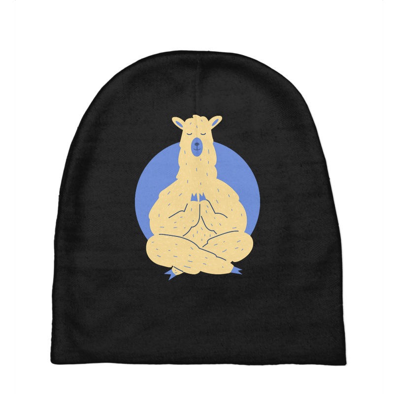 Llama Meditating T  Shirt Llama Meditating A Llama In A Yoga Pose Yoga Baby Beanies by nstanton@gmail.com | Artistshot