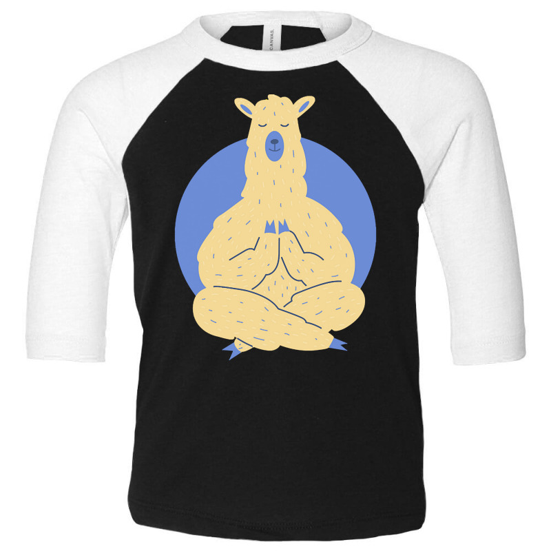 Llama Meditating T  Shirt Llama Meditating A Llama In A Yoga Pose Yoga Toddler 3/4 Sleeve Tee by nstanton@gmail.com | Artistshot