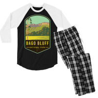 Hot Trend Bago Bluff National Park Men's 3/4 Sleeve Pajama Set | Artistshot