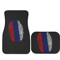 Fingerprint Russia Flag Full Set Car Mats | Artistshot