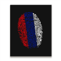 Fingerprint Russia Flag Metal Print Vertical | Artistshot