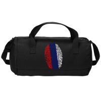 Fingerprint Russia Flag Duffel Bag | Artistshot