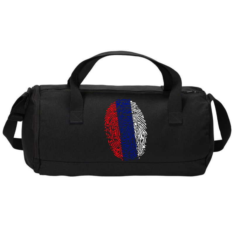 Fingerprint Russia Flag Duffel Bag by JeremyHurley | Artistshot