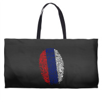 Fingerprint Russia Flag Weekender Totes | Artistshot