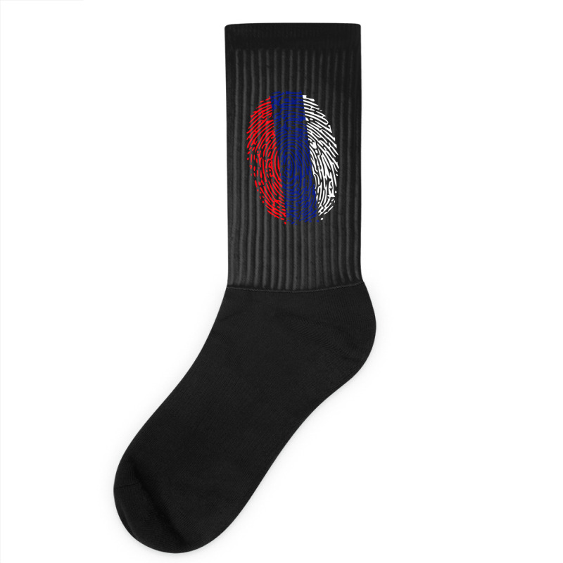 Fingerprint Russia Flag Socks by JeremyHurley | Artistshot