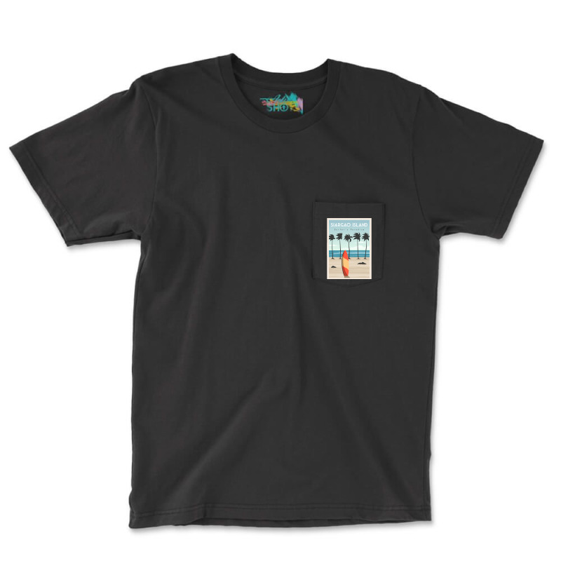 Trending Siargao Island Surf Beach Pocket T-shirt | Artistshot