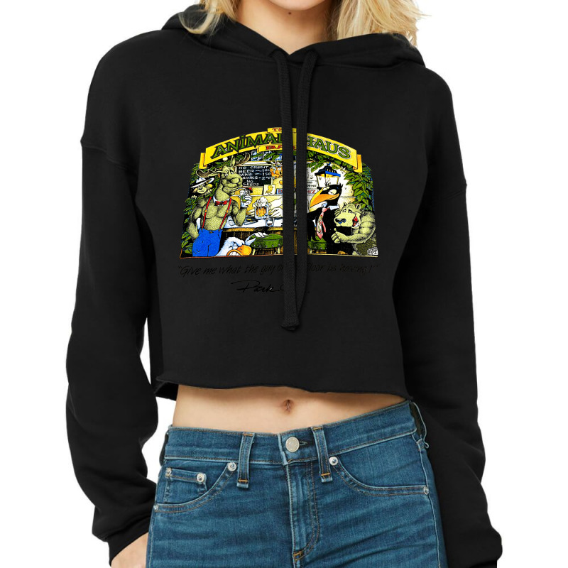 The Animal Haus, The Animal Hau, The Animal, Haus, The Animal Haus Vin Cropped Hoodie by SHOPODKA | Artistshot