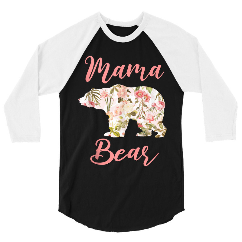 Hot Trend Mama Bear Floral Mothers Day 3/4 Sleeve Shirt | Artistshot